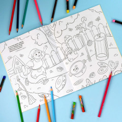 Раскраска с наклейками «Сказки Чуковского» - Фото 3