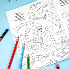 Раскраска с наклейками «Сказки Чуковского» - Фото 4