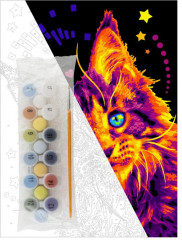 Картина по номерам «Разноцветный мейкун» - Фото 2