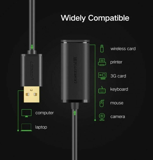 Кабель USB(m)-USB(f)