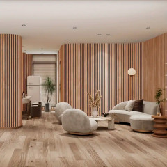 Самоклеящиеся обои-луверы 3D с рисунком под дерево V-1 - Фото 3