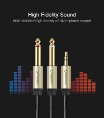 Кабель Audio(m) 3.5mm — 2хAudio(m) 6.3mm - Фото 3