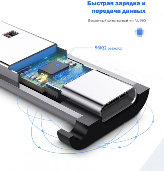 Переходник USB 3.1(f) Type C-USB 3.0(m)