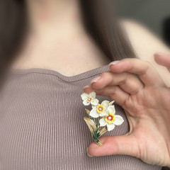 Брошь «Нарцисс» - Фото 4