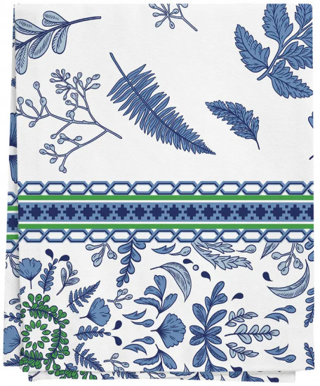 Скатерть «Blue leaves»