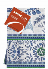 Комплект полотенец вафельных «Blue leaves» - Фото 6