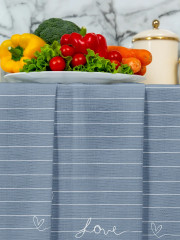 Комплект полотенец вафельных «Love» - Фото 1