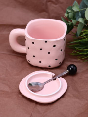 Кружка с крышкой и ложкой «Spotted cat» - Фото 2