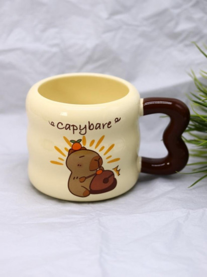 Кружка с ложкой «The capybara song»