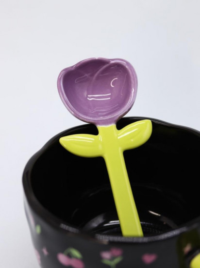 Кружка с ложкой «Cherry and Bear»