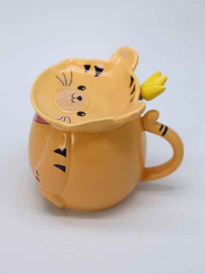 Кружка с крышкой и ложкой «Little tiger»
