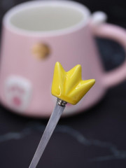 Кружка с крышкой и ложкой «Kitty — princess» - Фото 4