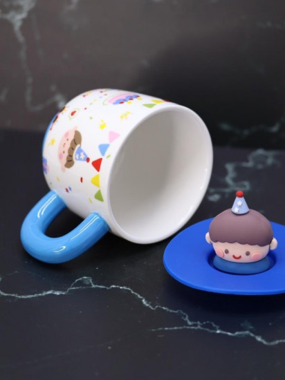 Кружка с крышкой «Birthday party»