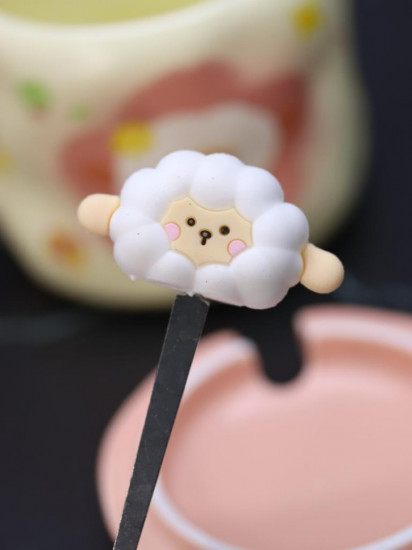 Кружка с крышкой и ложкой «Lucky sheep»