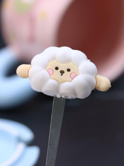 Кружка с крышкой и ложкой «Lucky sheep»