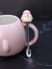 Кружка с крышкой и ложкой «Little penguin» - Фото 4