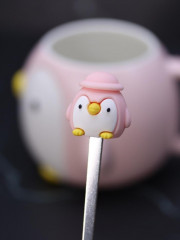 Кружка с крышкой и ложкой «Little penguin» - Фото 6