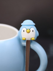 Кружка с крышкой и ложкой «Little penguin» - Фото 3