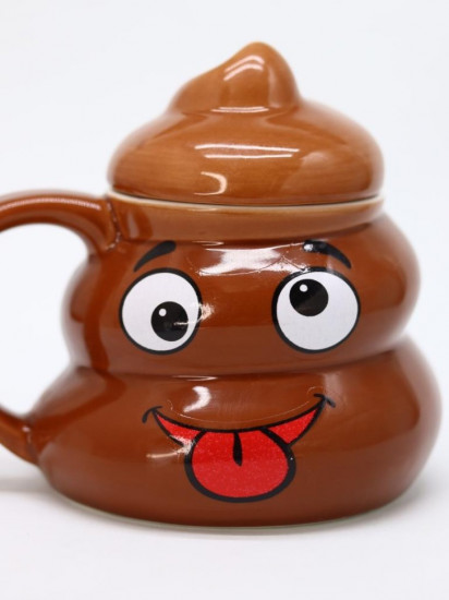 Кружка с крышкой«Goofy poop»