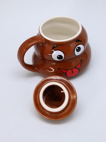 Кружка с крышкой«Goofy poop»