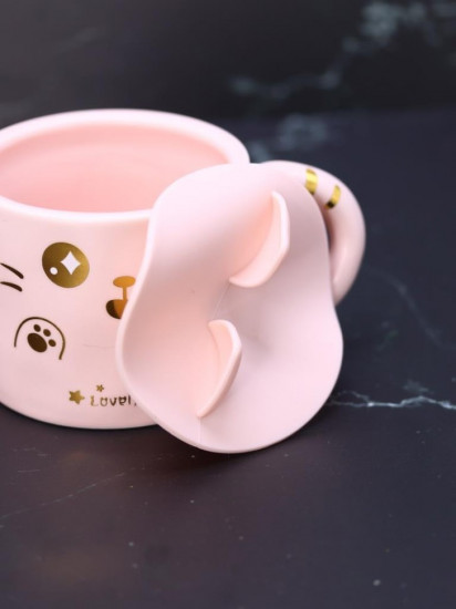 Кружка с крышкой «Ears and paws»