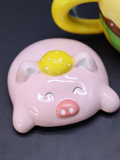 Кружка с крышкой «Pigburger»
