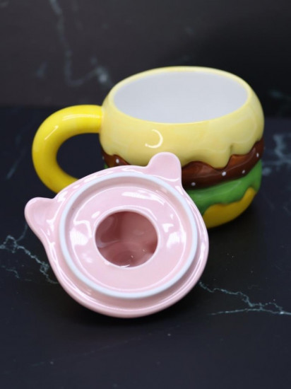 Кружка с крышкой «Pigburger»