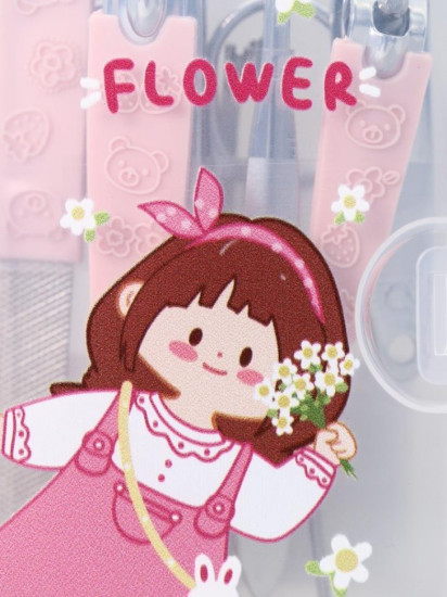 Маникюрный набор «Anime girl flower»