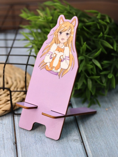 Подставка под телефон и планшет «Love corgi girl»