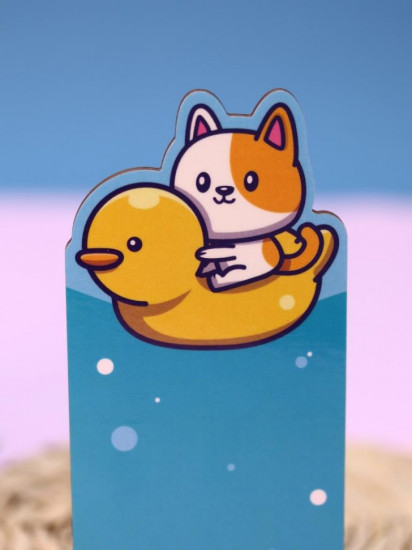 Подставка под телефон и планшет «Duck and cat»