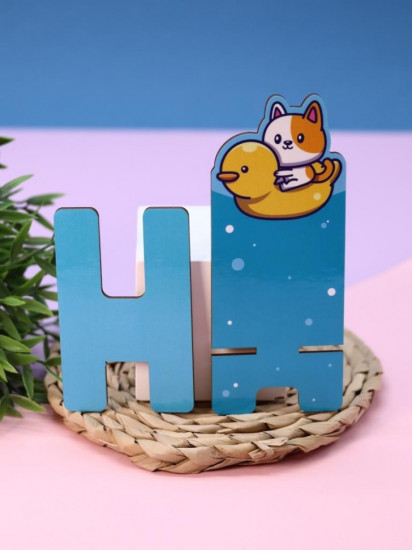 Подставка под телефон и планшет «Duck and cat»