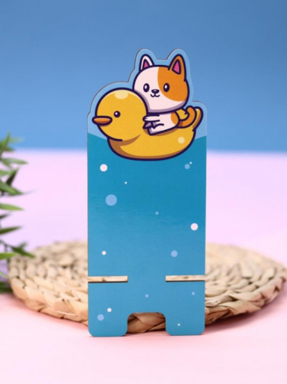 Подставка под телефон и планшет «Duck and cat»