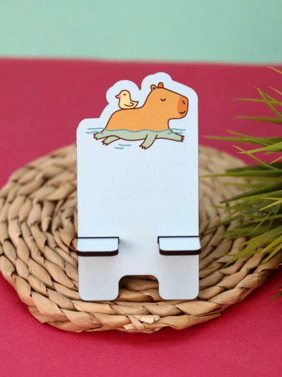 Подставка под телефон и планшет «Capybara and duck»