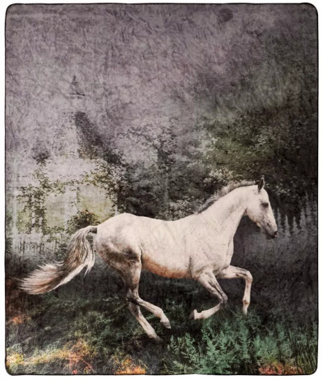 Плед с принтом «Horse»
