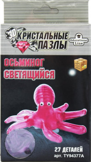 Пазл 3D «Осьминог светящийся»