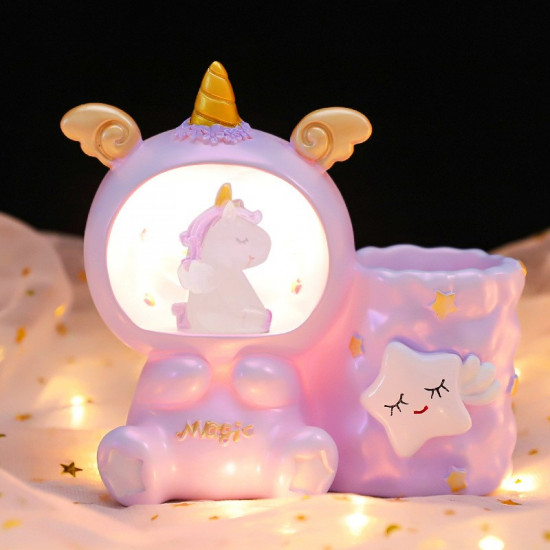 Ночник-подставка для канцелярских принадлежностей «Magic unicorn»