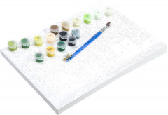 Картина по номерам «Котик с цветами» - Фото 3