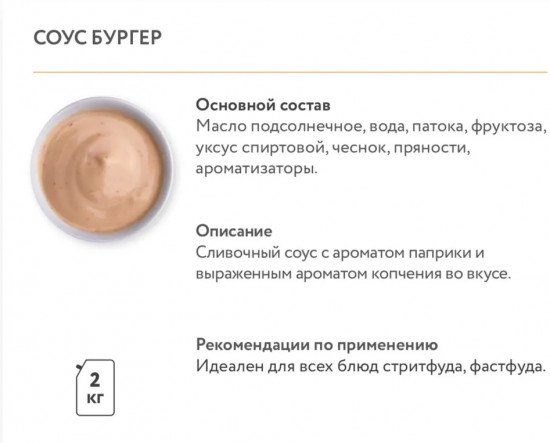 Соус «Бургер»