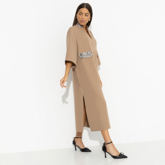 Платье с имитацией карманов женское «Деловая леди»