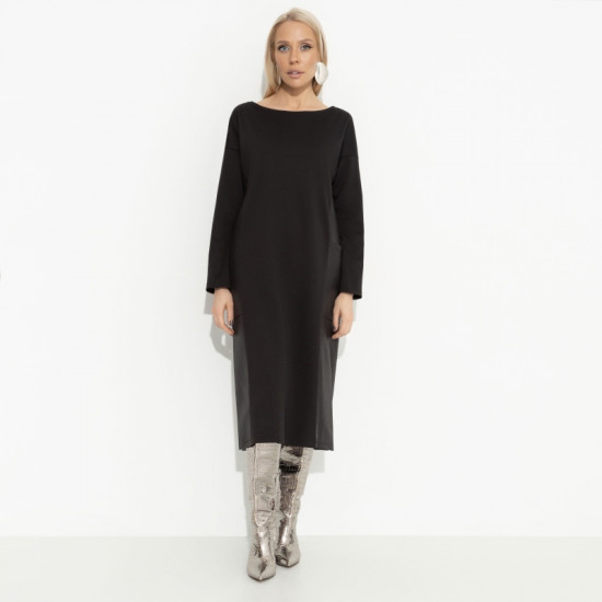 Платье с экокожей женское «Доказательство успеха»