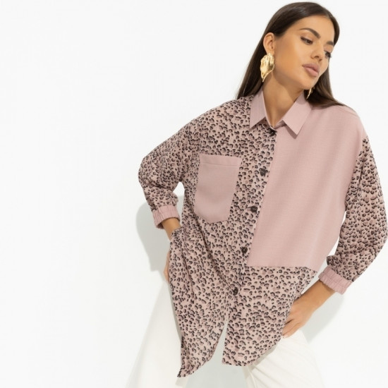 Рубашка комбинированная женская «Жемчужина образа»