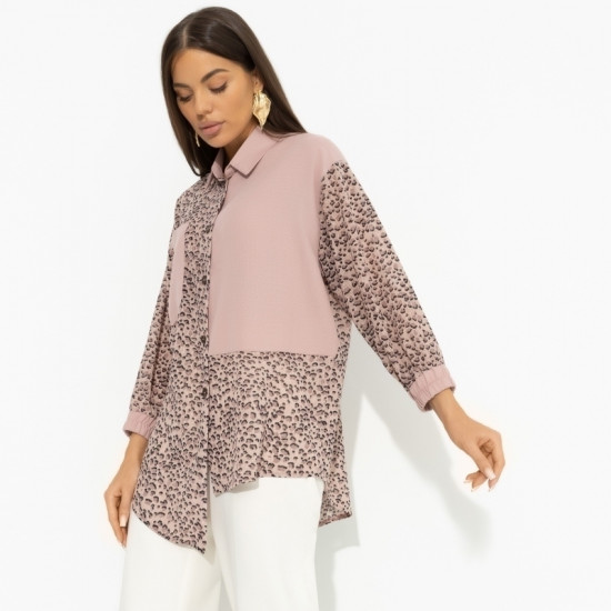 Рубашка комбинированная женская «Жемчужина образа»