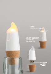 Пробка для бутылки «Bottlelight» с подсветкой и USB - Фото 10