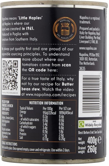 Томаты резаные кубиками в томатном соке «Chopped tomatoes in a Rich Tomato Juice»
