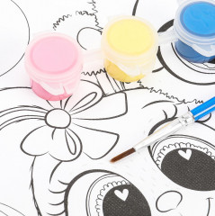 Холст для росписи «Мишка и зайка» - Фото 2