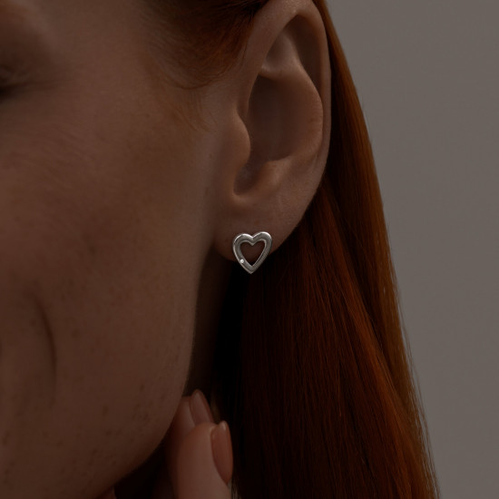 Серьги из серебра с бриллиантами