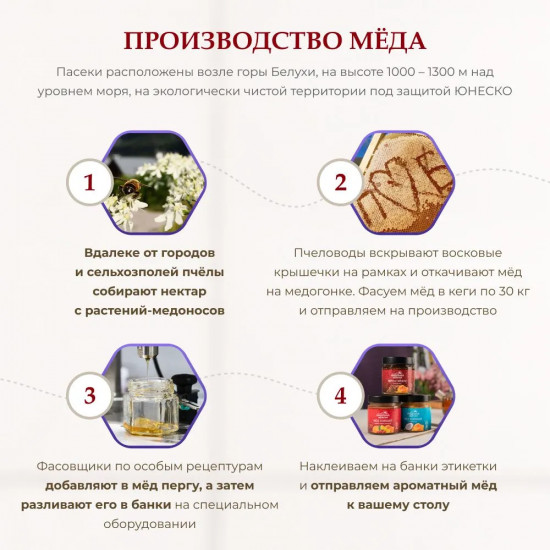 Перга с горным натуральным медом «Разнотравье»