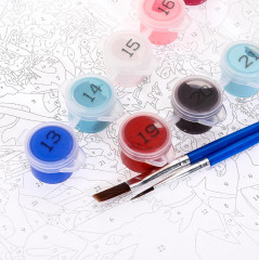 Картина по номерам «Пионы» - Фото 4