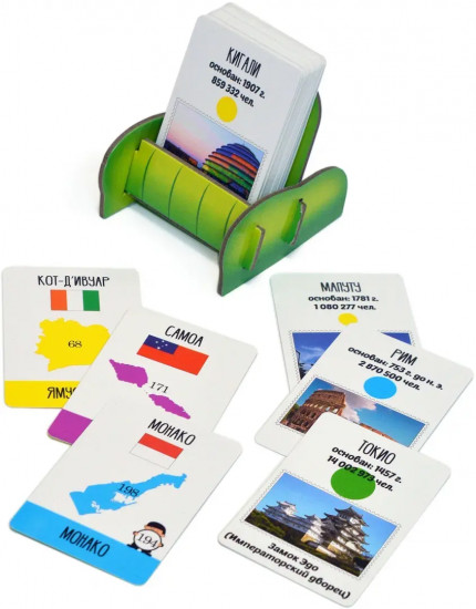 Игра карточная «Игры на диване. Все столицы мира»
