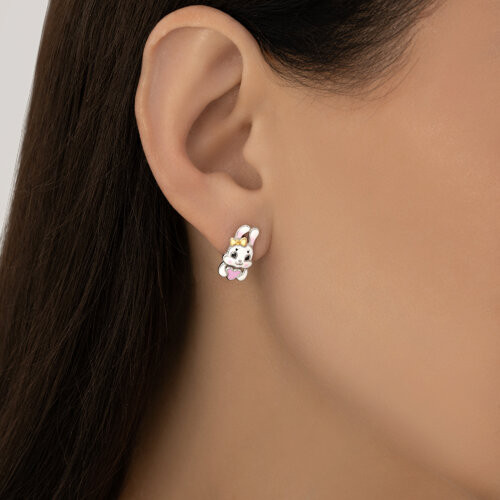 Серьги из серебра с эмалью